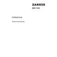 ZANKER ZKR 1616 Owners Manual ZANKER ZKR 1616 Owners Manual