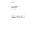 AEG 240D-D Owners Manual AEG 240D-D Owners Manual
