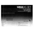 YAMAHA K-31 Owners Manual YAMAHA K-31 Owners Manual