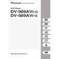 PIONEER DV-989AVI-G Owners Manual PIONEER DV-989AVI-G Owners Manual