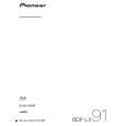 PIONEER BDP-LX91/WV5 Owners Manual PIONEER BDP-LX91/WV5 Owners Manual