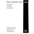 AEG FAV4020-WML Owners Manual AEG FAV4020-WML Owners Manual