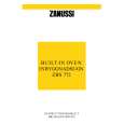 ZANUSSI ZBS772X Owners Manual ZANUSSI ZBS772X Owners Manual
