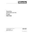 MIELE KM402 Owners Manual MIELE KM402 Owners Manual