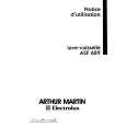 ARTHUR MARTIN ELECTROLUX ASF689-W Owners Manual ARTHUR MARTIN ELECTROLUX ASF689-W Owners Manual