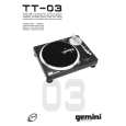 GEMINI TT-03 Owners Manual GEMINI TT-03 Owners Manual