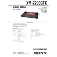 SONY XM-2200GTX Service Manual SONY XM-2200GTX Service Manual