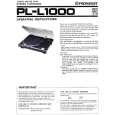 PIONEER PL-L1000 Owners Manual PIONEER PL-L1000 Owners Manual