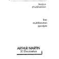 ARTHUR MARTIN ELECTROLUX AOB735B1 Owners Manual ARTHUR MARTIN ELECTROLUX AOB735B1 Owners Manual