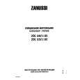 ZANUSSI ZK23/11R Owners Manual ZANUSSI ZK23/11R Owners Manual
