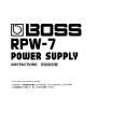 BOSS RPW-7 Owners Manual BOSS RPW-7 Owners Manual