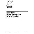 AEG VC40 Owners Manual AEG VC40 Owners Manual