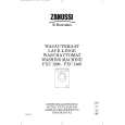ZANUSSI FXC1206 Owners Manual ZANUSSI FXC1206 Owners Manual