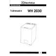 ELECTROLUX WH2030 Owners Manual ELECTROLUX WH2030 Owners Manual