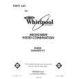 WHIRLPOOL MH6600XV0 Parts Catalog WHIRLPOOL MH6600XV0 Parts Catalog