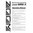 ZOOM MRS-4 Owners Manual ZOOM MRS-4 Owners Manual