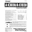 TEAC A-X1030 Owners Manual TEAC A-X1030 Owners Manual