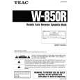 TEAC W850R Owners Manual TEAC W850R Owners Manual