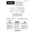 PIONEER A400 Owners Manual PIONEER A400 Owners Manual
