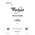 WHIRLPOOL EV190EXSW00 Parts Catalog WHIRLPOOL EV190EXSW00 Parts Catalog