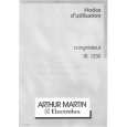 ARTHUR MARTIN ELECTROLUX IK1250 Owners Manual ARTHUR MARTIN ELECTROLUX IK1250 Owners Manual
