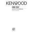 KENWOOD HM332 Owners Manual KENWOOD HM332 Owners Manual