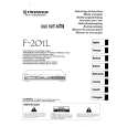PIONEER F201 Owners Manual PIONEER F201 Owners Manual