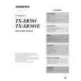 ONKYO TXSR501 Owners Manual ONKYO TXSR501 Owners Manual
