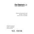 DE DIETRICH VZ9456E1 Owners Manual DE DIETRICH VZ9456E1 Owners Manual