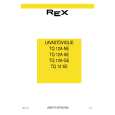 REX-ELECTROLUX TQ12A-NE Owners Manual REX-ELECTROLUX TQ12A-NE Owners Manual
