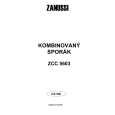 ZANUSSI ZCC5603 Owners Manual ZANUSSI ZCC5603 Owners Manual