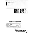 PIONEER DEH-625R Owners Manual PIONEER DEH-625R Owners Manual