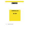 ZANUSSI DE2554 Owners Manual ZANUSSI DE2554 Owners Manual