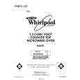 WHIRLPOOL MW8900XS3 Parts Catalog WHIRLPOOL MW8900XS3 Parts Catalog