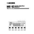 BOSS ME-10 Owners Manual BOSS ME-10 Owners Manual