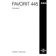AEG FAV445WGB Owners Manual AEG FAV445WGB Owners Manual