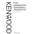 KENWOOD P-7X Owners Manual KENWOOD P-7X Owners Manual