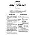 YAMAHA AR-1500LIVE Owners Manual YAMAHA AR-1500LIVE Owners Manual