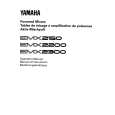 YAMAHA EMX2150 Owners Manual YAMAHA EMX2150 Owners Manual