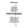 PIONEER PDP-V402EA Owners Manual PIONEER PDP-V402EA Owners Manual