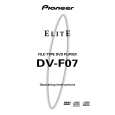 PIONEER DV-F07/KU/CA Owners Manual PIONEER DV-F07/KU/CA Owners Manual