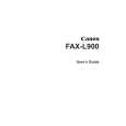 CANON FAXL900 Owners Manual CANON FAXL900 Owners Manual