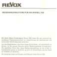REVOX G-36 Owners Manual REVOX G-36 Owners Manual