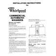WHIRLPOOL CA1200XMW0 Installation Manual WHIRLPOOL CA1200XMW0 Installation Manual