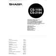 SHARP CS1194 Owners Manual SHARP CS1194 Owners Manual