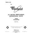 WHIRLPOOL RF3020XPW0 Parts Catalog WHIRLPOOL RF3020XPW0 Parts Catalog