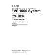 SONY FVS-1000 Service Manual SONY FVS-1000 Service Manual