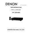 DENON DCD-600 Service Manual DENON DCD-600 Service Manual