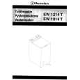 ELECTROLUX EW1014T Owners Manual ELECTROLUX EW1014T Owners Manual