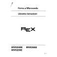 REX-ELECTROLUX MW926BE LOT2 Owners Manual REX-ELECTROLUX MW926BE LOT2 Owners Manual